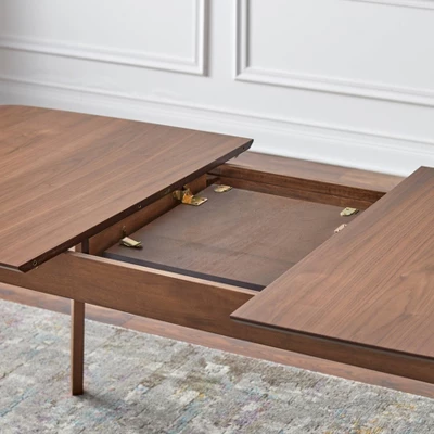 5pc Wave Rectangular Dining Set Walnut/Blue - Buylateral 10 5pc Wave Rectangular Dining Set Walnut/Blue - Buylateral - Image 10