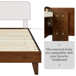 Yaheetech Wooden Bed Frame Platform Bed With Wood Slat Support 11 Yaheetech Wooden Bed Frame Platform Bed With Wood Slat Support -Baxton Studio Shop GUEST 005cc336 3db1 4460 b939 2b5ecf74f503