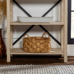 64" Sophie Industrial X Frame Bookshelf - Saracina Home -Baxton Studio Shop GUEST 00f0a878 8733 4a4f 8732 3ef012786d31