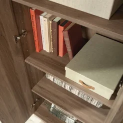 Homeplus 2 Door Farmhouse Storage Cabinet Salt Oak - Sauder -Baxton Studio Shop GUEST 01327a68 9d62 4f17 ae1e 1728e9eba8a0