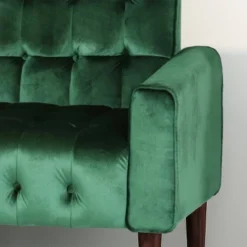 Hertford Tufted Velvet Sofa Emerald - Christopher Knight Home -Baxton Studio Shop GUEST 014b7bc3 5df1 41a7 a22e 3d8341976a8b