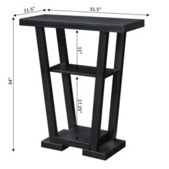 Newport V Console With Shelves - Breighton Home -Baxton Studio Shop GUEST 01ac1585 63e9 41a8 9ae9 d6a13d5594ee