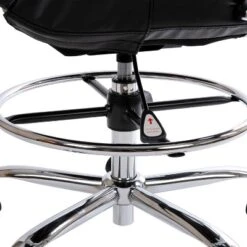 Flash Furniture Mid-Back LeatherSoft Drafting Chair With Adjustable Foot Ring And Chrome Base -Baxton Studio Shop GUEST 020fe9da 133c 43b9 b715 bc11ab39adde