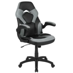 Emma And Oliver Gaming Desk & Chair Set With Cup Holder, Headphone Hook, And Monitor Stand -Baxton Studio Shop GUEST 02a26dcc f438 43cb 84da a0d645fc19b2