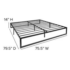 Flash Furniture 14 Inch Metal Platform Bed Frame With 10 Inch Pocket Spring Mattress In A Box And 2 Inch Cool Gel Memory Foam Topper 24 Flash Furniture 14 Inch Metal Platform Bed Frame With 10 Inch Pocket Spring Mattress In A Box And 2 Inch Cool Gel Memory Foam Topper -Baxton Studio Shop GUEST 02edbcd7 2dc8 4c93 8c34 07016c987d19