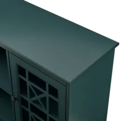 Bayland Transitional Double Fretwork Door Sideboard Antique Dark Teal - Saracina Home -Baxton Studio Shop GUEST 032e0317 9cd6 49a7 932b 76c4d555ae64