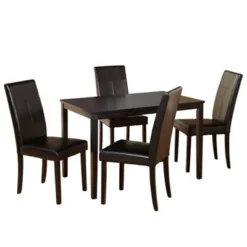5pc Bettega Rectangular Dining Set - Buylateral -Baxton Studio Shop GUEST 03354d38 da8c 45ee 9f10 f87a8fb92289