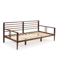 Mid Century Modern Solid Wood Spindle Daybed - Saracina Home -Baxton Studio Shop GUEST 03589d72 727c 4275 b0fa 7aa23312241d