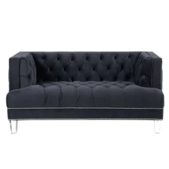 64" Ansario Sofa Charcoal Velvet - Acme Furniture 12 64" Ansario Sofa Charcoal Velvet - Acme Furniture -Baxton Studio Shop GUEST 03b5c23d 7a7e 4230 b929 ab87584f8995