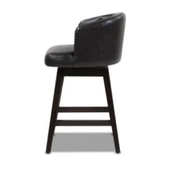Jennifer Taylor Home Davidson 26" Swivel Low Back Counter Height Bar Stool