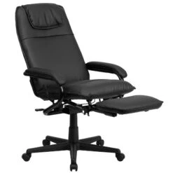 Emma And Oliver High Back Black LeatherSoft Executive Reclining Ergonomic Office Chair With Arms -Baxton Studio Shop GUEST 05ba5d80 28f8 4320 8935 25dc2409bc87