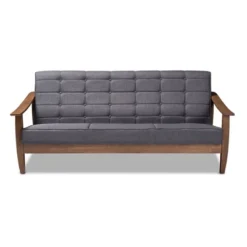 Larsen Wood Sofa Gray - Baxton Studio -Baxton Studio Shop GUEST 05e4d470 abe0 430a 9f89 025e75565382