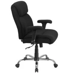 Emma And Oliver 400 Lb. Big & Tall Mid-Back Swivel Clean Line Stitch Ergonomic Task Office Chair -Baxton Studio Shop GUEST 0654f57d f777 44b6 a11b 010c1cd9280c