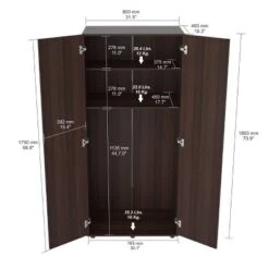 2 Door Wardrobe/Armoire Espresso - Inval -Baxton Studio Shop GUEST 06b8d6af 8252 4b62 86ae 09753fb599ff