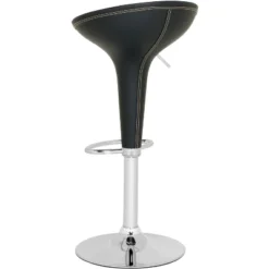 Safavieh Shedrack Swivel Bar Stool - Black - Safavaieh -Baxton Studio Shop GUEST 07a64f25 bfd5 4166 8aac 9e951049768a
