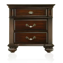 3pc California King Pennings Traditional Bed Set And Nightstand With Chest Dark Walnut - HOMES: Inside + Out -Baxton Studio Shop GUEST 07acb11a 1160 45f4 b8a0 8a129b8c6757