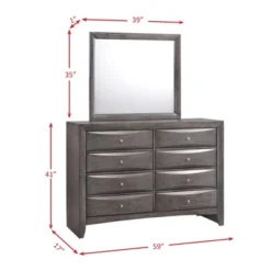 Madison Dresser And Mirror Set Gray - Picket House Furnishings -Baxton Studio Shop GUEST 081a6849 c92c 459c 8c6e 75983bc063f6