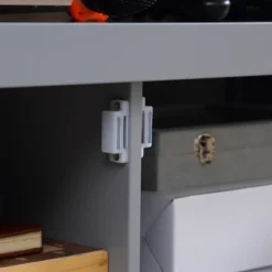 HOMCOM TV Cabinet Stand For TVs Up To 46 Inches, Entertainment Center With Storage Shelf And Cupboard For Living Room -Baxton Studio Shop GUEST 0a05d113 bbf9 42c4 9465 2fdb85adda22