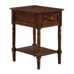 Country Oxford End Table With Charging Station - Johar Furniture -Baxton Studio Shop GUEST 0a3f49fb b62b 4099 8e9d b5a345501694