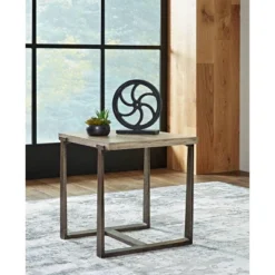Dalenville Square End Table Black/Gray/Brown/Beige - Signature Design By Ashley