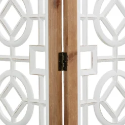Farmhouse Wood Patterned Room Divider Screen White - Olivia & May -Baxton Studio Shop GUEST 0c3fef41 7b49 42f1 925d 36087b834ce7