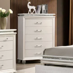 2pc Granite Nightstand And Chest Set Pearl White - HOMES: Inside + Out -Baxton Studio Shop GUEST 0cdfb9e9 8e38 41b9 be67 275caa77cd81
