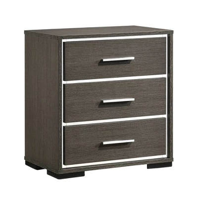 23" Escher Nightstand Gray Oak - Acme Furniture 4 23" Escher Nightstand Gray Oak - Acme Furniture - Image 4