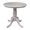 30" San Remo Round Top Pedestal Table With 2 Chairs Dining Sets - International Concepts