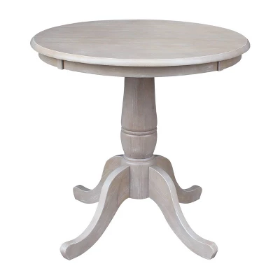 30" San Remo Round Top Pedestal Table With 2 Chairs Dining Sets - International Concepts 1 30" San Remo Round Top Pedestal Table With 2 Chairs Dining Sets - International Concepts