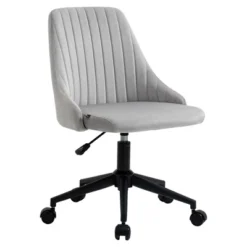 Vinsetto Mid-Back Office Chair, Velvet Fabric Swivel Scallop Shape Computer Desk Chair For Home Office Or Bedroom 11 Vinsetto Mid-Back Office Chair, Velvet Fabric Swivel Scallop Shape Computer Desk Chair For Home Office Or Bedroom -Baxton Studio Shop GUEST 0e0470c5 b1e8 47a4 8731 8d9a908dc9ae