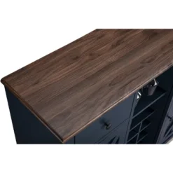 47" Wood Bar Cabinet With Brushed Nickel Knobs Navy - Home Essentials -Baxton Studio Shop GUEST 0ee7b168 eccb 48c1 9bfe c3dcbdebf426