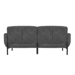 Ash Futon Distressed Faux Leather - Room & Joy -Baxton Studio Shop GUEST 0f42e920 93f2 4834 b473 769510aa0cf6