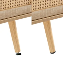 Rattan TV Stand, Entertainment Center With Sliding Doors, TV Console Cabinet With Adjustable Shelf, Natural-ModernLuxe -Baxton Studio Shop GUEST 108a0d57 80de 4931 9034 b3b467f2129c