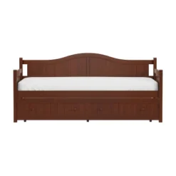 Staci Wood Daybed With Trundle Twin - Cherry - Hillsdale Furniture -Baxton Studio Shop GUEST 10c298dd c7f3 4bfa ab37 c0385965036e