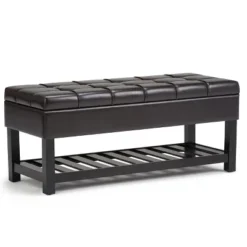 44" Wyatt Storage Ottoman Bench - WyndenHall -Baxton Studio Shop GUEST 10e0adab 3265 4ef8 8534 b7113986472e