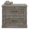 Avondale File With Locking Legal/Letter File Drawer Fully Assembled Gray - Martin Furniture