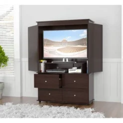 70.9" Video Combo Armoire Espresso - Inval -Baxton Studio Shop GUEST 11a85510 47cf 45f3 b764 5caa24dd21a3
