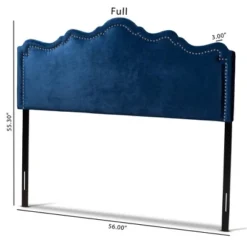 Nadeen Velvet Headboard - Baxton Studio