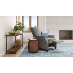 54" Rhonda Console Sofa Table Dark Cognac Brown - WyndenHall -Baxton Studio Shop GUEST 12a546ed 865f 43b5 b5e6 9c4f6d1c13e6