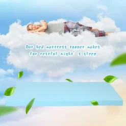 Costway 3'' Gel-Infused Bed Mattress Topper Cooling Ventilated Air Foam Pad 20 Costway 3'' Gel-Infused Bed Mattress Topper Cooling Ventilated Air Foam Pad -Baxton Studio Shop GUEST 12be4724 244e 4d9c 941e 81652785d332