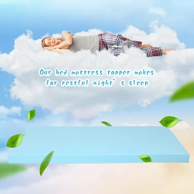 Costway 3'' Gel-Infused Bed Mattress Topper Cooling Ventilated Air Foam Pad 8 Costway 3'' Gel-Infused Bed Mattress Topper Cooling Ventilated Air Foam Pad - Image 8