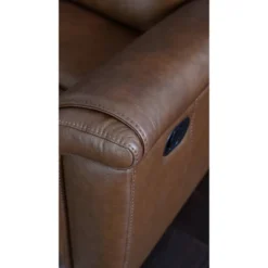 Gilbert Leather Manual Reclining Loveseat Brown - Abbyson Living -Baxton Studio Shop GUEST 12be6914 5a6d 4bf2 98d9 80d50e41c09b