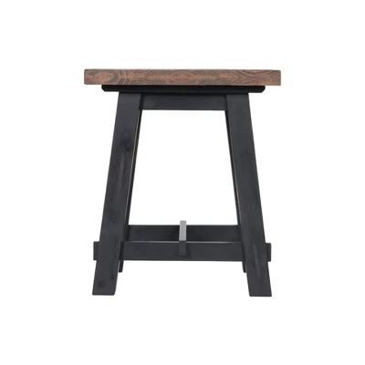 21" Odin Solid Wood Side Table Black - Alaterre Furniture 3 21" Odin Solid Wood Side Table Black - Alaterre Furniture - Image 3