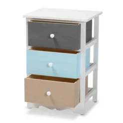 Kalila Wood 3 Drawer Nightstand White - Baxton Studio 13 Kalila Wood 3 Drawer Nightstand White - Baxton Studio -Baxton Studio Shop GUEST 13516e3d 0ee7 4a54 9f38 34602b5e3611