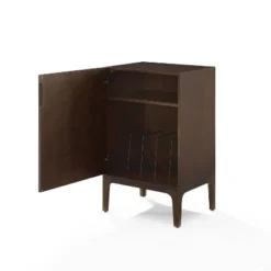 Asher Record Storage Stand Dark Brown - Crosley -Baxton Studio Shop GUEST 145d82d1 7ba5 44ca bef7 2bef1909fc79