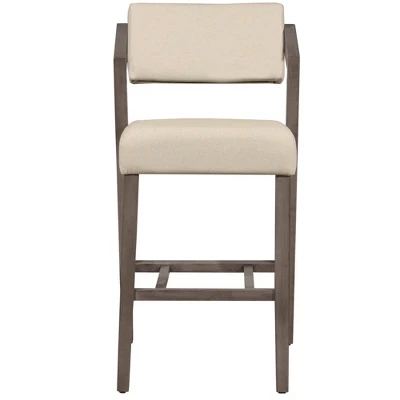 36" Snyder NonSwivel Barstool Aged Gray/Ecru - Hillsdale Furniture 3 36" Snyder NonSwivel Barstool Aged Gray/Ecru - Hillsdale Furniture - Image 3
