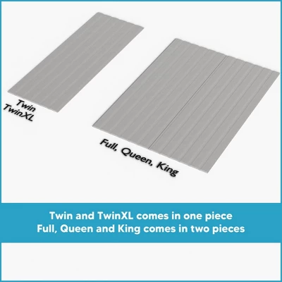 Continental Sleep, 0.75-Inch Heavy Duty Vertical Mattress Support Wooden Bunkie Board/Slats With Cover 4 Continental Sleep, 0.75-Inch Heavy Duty Vertical Mattress Support Wooden Bunkie Board/Slats With Cover - Image 4