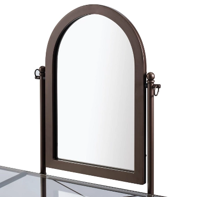 Clarisse Metal Vanity Set Brown - Linon 10 Clarisse Metal Vanity Set Brown - Linon - Image 10