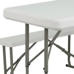 Emma And Oliver 3 Piece Portable Plastic Folding Bench And Table Set 13 Emma And Oliver 3 Piece Portable Plastic Folding Bench And Table Set -Baxton Studio Shop GUEST 16657b55 30d6 4053 a0a6 87d0bb793c92