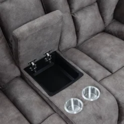 Bogata Upholstered Console Loveseat Mushroom - Steve Silver Co. -Baxton Studio Shop GUEST 1772d565 d6e0 4550 a5a4 8ecee7614d90